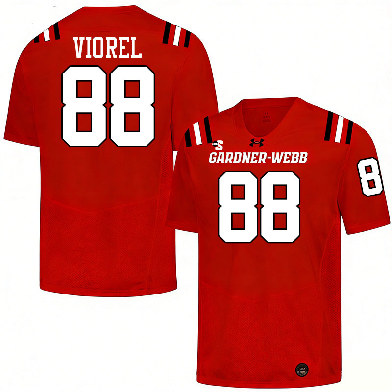 Gardner-Webb Runnin' Bulldogs #88 Charlie Viorel College Football Jerseys,Uniforms-Red
